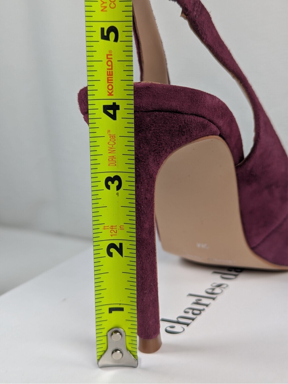 Charles David - Women's - Mahogany Suede Slingback Heels / Shoes - Size 9 M - Picture 11 of 16